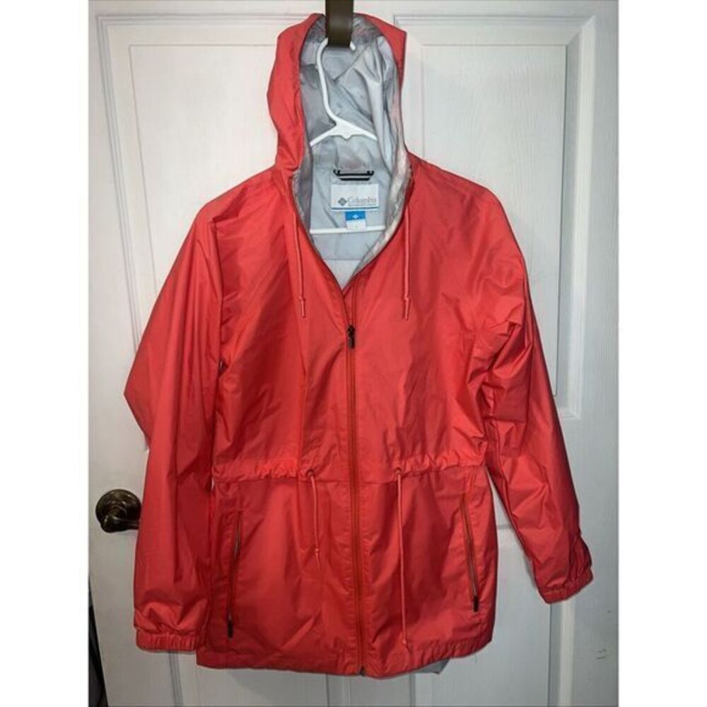 Columbia Stone Creek Coral Hooded Anorak Rain Jacket Outdoor Women's Sz Small